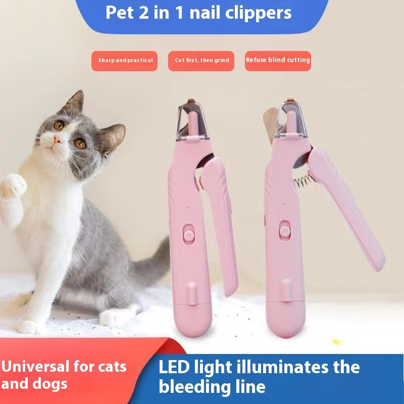 LED Pet Nail Clipper – Safe & Stress-Free Grooming for Dogs & Cats