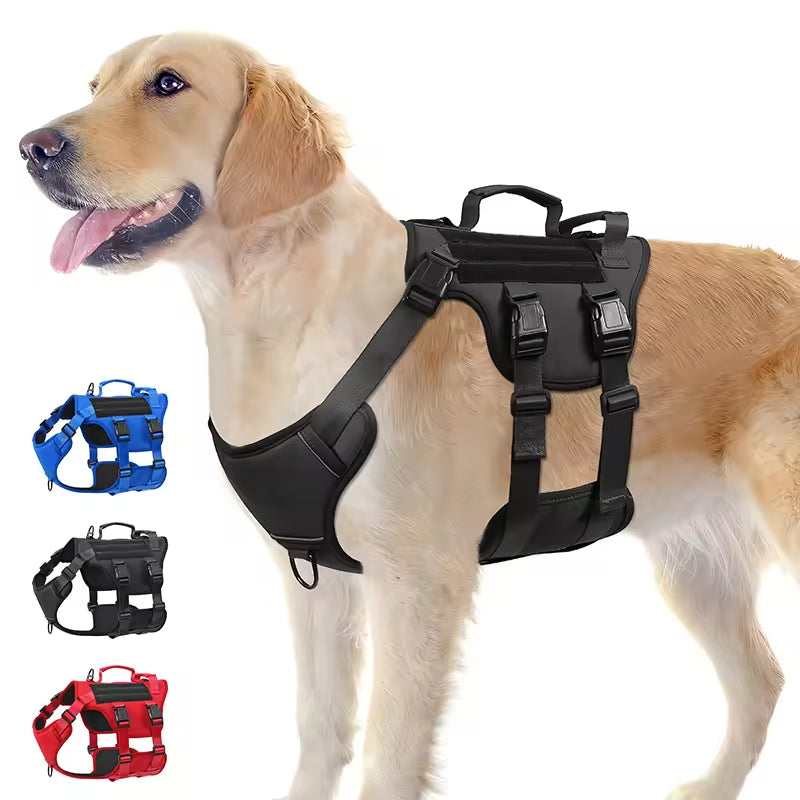 No-Pull Dog Harness – Adjustable Reflective Pet Harness with Control Handle