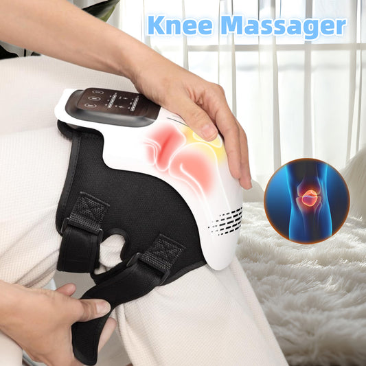 Heated Knee Massager – Rechargeable Vibration Therapy for Comfort & Relaxation