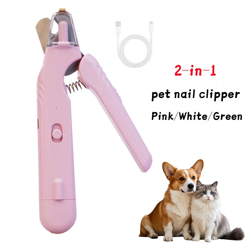 LED Pet Nail Clipper – Safe & Stress-Free Grooming for Dogs & Cats