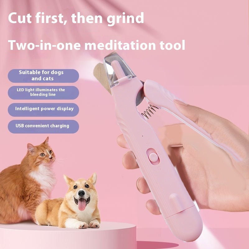 LED Pet Nail Clipper – Safe & Stress-Free Grooming for Dogs & Cats